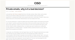 Desktop Screenshot of ciso.in